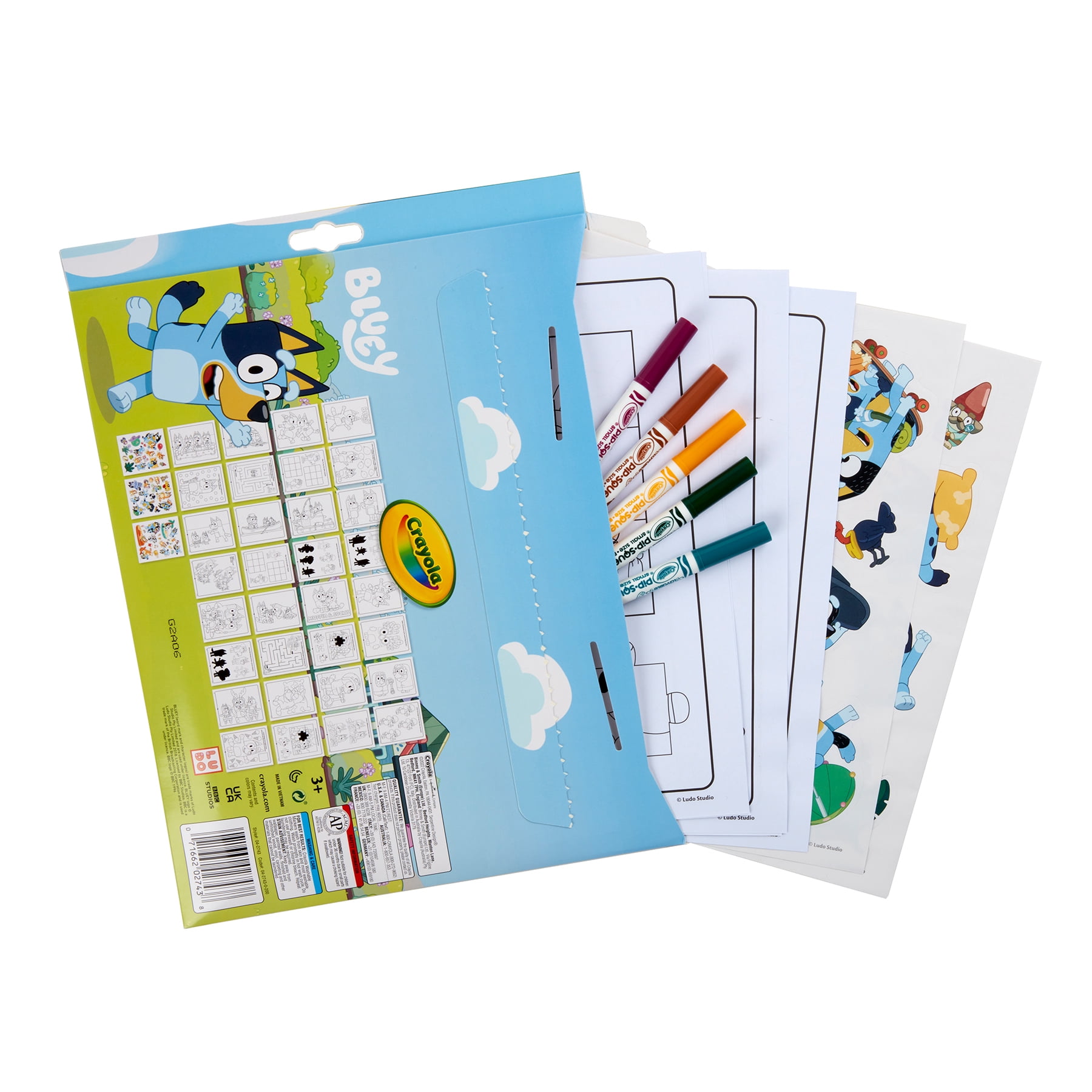 Crayola Color & Sticker Activity Set, Bluey, 3 Sets