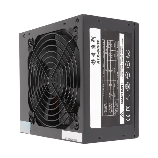 400W Power Supply, Desktop System Power US Plug 110-260V Rated 250W for Gaming