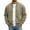 Army Green, variant on Rexolia Mens Cotton Jacket Lightweight Full Zip Windproof Stand Collar with Pockets Outdoor Hiking Fall Army Green L