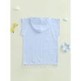 thumbnail image 3 of aturustex Little Boys Girls Poncho Towels Hoodies Beach 3T-7T Toddler Baby Solid Hooded Cover-up Tassel Hem Robe Loose Fit Beach Bath Towel Kids Fashite Swimwear for Summer Holiday Swim Pool, 3 of 6