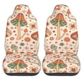 thumbnail image 1 of LAKIMCT Mushrooms Daisy Pattern Car Seat Covers Vehicle Front Seat Covers Universal Fit Seat Protector, 1 of 9