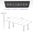 thumbnail image 3 of VIVO Electric 118” x 55” Square Corner Desk, Black Table Tops, Black Frame, 3 of 8
