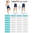 thumbnail image 5 of BALEAF Women's 6" High Waisted Biker Shorts Gym Workout Yoga Running Athletic Spandex Shorts with Pockets Dark Blue S, 5 of 5