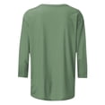 thumbnail image 4 of MEICHEN 250 Anniversary USA Shirts for Women American USA Print 250th Birthday T Shirts 1776-2026 3/4 Sleeve July 4th Tops, 4 of 5