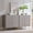 Gray, variant on Aitjunz Modern Buffet Cabinet with Storage, 61.8"W Sideboard Cabinet with Adjustable Shelves & Curved Edge, Wooden Coffee Buffet Cabinet for Dining Room, Kitchen, Living Room, Natural