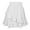 White, variant on IROINNID Women's Skirt Fashion High Waist Ruffles Irregular Wrinkles Design Skirt Short Elastic Waist Short Solid Color Skirt