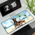 thumbnail image 3 of Doberman Pinscher Hello Summer Beach Theme with Sunglasses and Tropical Cocktail Desk Mat Full Keyboard Mouse Pad Doberman Dog Lover Gifts Large Mousepad - 00009, 3 of 5