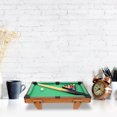 thumbnail image 3 of OULII 1Ensemble Mini Table de Billard Design Jouet pour Enfants Vert MDF Peluche PVC 50X30X5.5Cm, 3 of 4