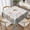 Blooming Flower Butterfly, variant on Custom Square Tablecloth 54×54 Inch Water-Resistant Washable Fabric Reusable Personalized Design Logo Picture Image Text Table Table Cover for Decoration Indoor Outdoor Dining