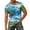 Blue, variant on Mens Hawaiian Shirt with Pocket Summer Casual Short Sleeve V Neck Pullover Lightweight Tropical Holiday Beach Vacation Lounge T-Shirt Blue XL