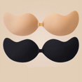 thumbnail image 4 of Sujetador adhesivo invisible sin tirantes, sujetadores push up sin tirantes, lencería para mujer, cubre pezones de silicona sin costuras, ropa interior tipo bralette, 4 of 5