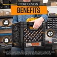 thumbnail image 6 of Juggernaut Storage Crate for Office Storage & Classroom Organization 4-Pack, 6 of 7