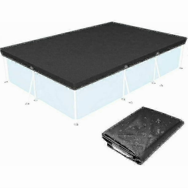 Swimming Pool Cover, 221*150cm Rectangular Swimming Pool Cover, Above Ground Swimming Pool Winter Cover, Foldable And Waterproof Swimming Pool Cover W