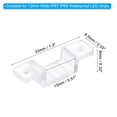thumbnail image 2 of Uxcell LED Strip Light Clips for 12mm IP67 IP68 Waterproof LED Strips, 100 Pcs Cable Mounting Brackets Wire Holder Clamp, 2 of 5
