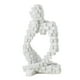 thumbnail image 3 of Figura abstracta decorativa, ornamento nórdico creativo, artesanía, estatua coleccionable Blanco B, 3 of 6
