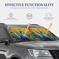 thumbnail image 3 of Kdxio Peacocks Print 2-Piece Sun Shade Front Windshield - Foldable Car Front Window Sunshades for Most Sedans SUV Truck, 3 of 5