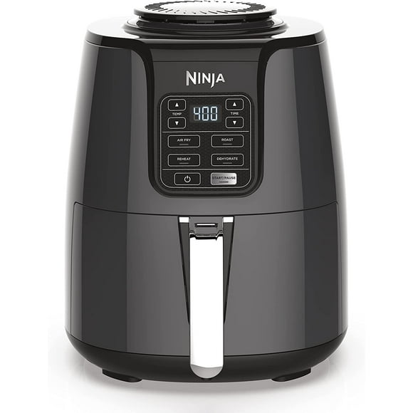 NinjaAF101 Air Fryer Crisps/Roasts/Reheats/Dehydrates Quick Meals 4QuartBlack/Gr Used