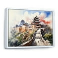 thumbnail image 2 of Designart "Forbidden City China Art painting II" Chinese Floater Framed Wall Art Living Room, 2 of 7