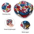 thumbnail image 3 of Graffiti with Colorful Hearts Sanitary Napkin Storage Bag, Zipper Menstrual Cup Pouch Feminine Menstruation First Period Pads Holder for Girls Women Ladies, 3 of 6