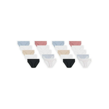 Hanes Women s Cotton Bikini Underwear  Super Value 20 Pack