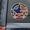 thumbnail image 3 of GENEMA 13CM*13CM Universal Reflective Star Military Die Cut Decal PET Car Sticker, 3 of 9