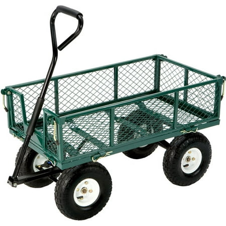 Farm Ranch Fr110 2 Steel Utility Garden Cart With Folding Sides