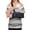 Black, variant on Chemo Shirts for Port Access Women with 2 Hidden Side Zippers Post Surgery Short Sleeve Tear Away Adaptive Top Tees Gray M