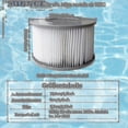 thumbnail image 4 of 8 Pack Replacement Spa Filter Cartridges Compatible with Mspa Hot Tubs & Spa Pools, 4 of 5