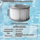 thumbnail image 4 of 8 Pack Replacement Spa Filter Cartridges Compatible with Mspa Hot Tubs & Spa Pools, 4 of 5