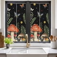thumbnail image 2 of Spring Mushrooms Window Privacy Film, Farmhouse Pastoral Botanical Stars Rustic Static Cling UV Sun Blocking Heat Control Window Tint Day and Night, Non-Adhesive One Way Privacy Cover 19.6''x39.3'', 2 of 7