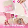 thumbnail image 3 of Joyfy Pink Play Tent for Girls Large Playhouse with Star Light Kids Castle Tent for Indoor and Outdoor Games, 3 of 7