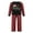 Red Mom, variant on Caoirhny Family Matching Christmas Pajamas, Romper/Letter Print Long Sleeve Tops and Plaid Pants Sleepwear Loungewear Set