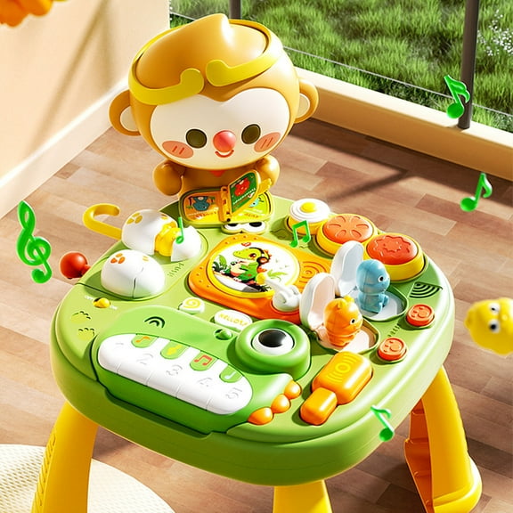 Toys for 2-4 Ages, Early Education Game Table Kids Toddlers Multifunctional Puzzle Learning Table Toy Savings