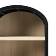 thumbnail image 4 of Walker Edison Modern 3 Shelf Open Arched Bookcase Cabinet, Black, 4 of 20