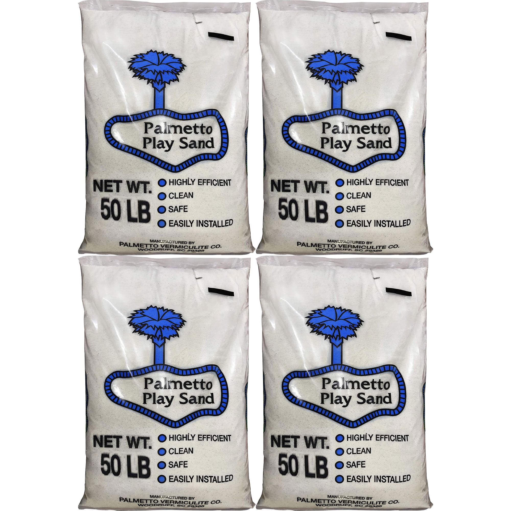 Palmetto Natural Play Sand for Sand Box & Play Areas, 50 Pounds, Creme