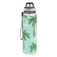 thumbnail image 2 of Coconut Trees 32oz Water Bottles with Straw Tritan Leakproof Sports Bottle BPA Free Clear for Fitness Gym Swimming Cycling, 2 of 7