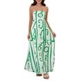 thumbnail image 2 of Women Tube Dresses Strapless Backless Bodycon Fruit Print A-Line Dress Swing Dresses Loose Summer Long Dress, 2 of 7