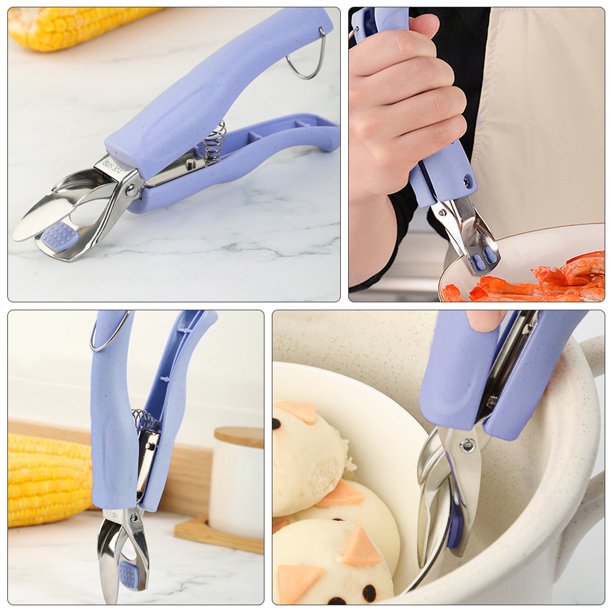 BESTYASH 1Ud Clip Para Bowls De Cocina Anticalor Y Antideslizante En Acero Azul
