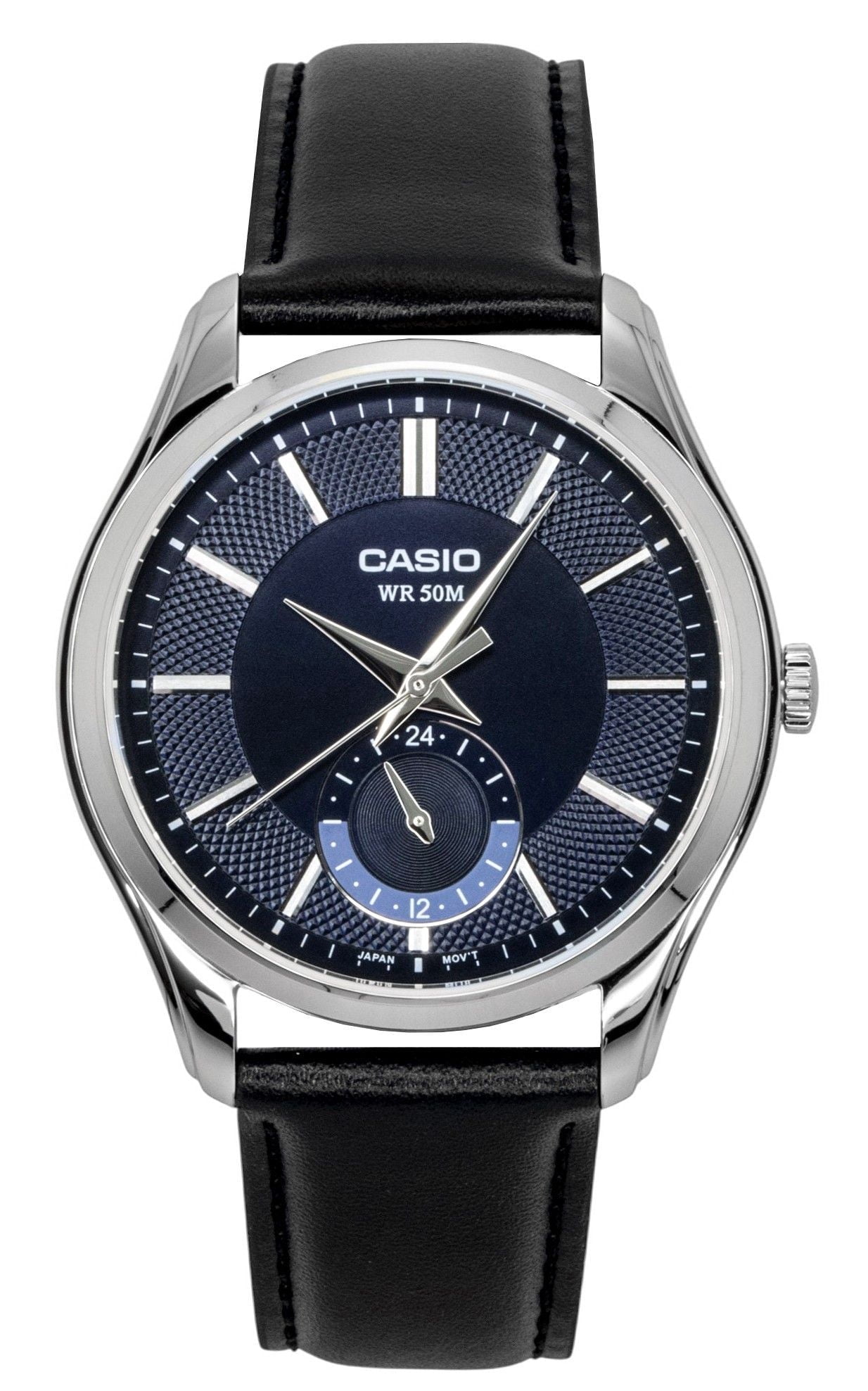 Casio Analog Leather Strap Green Dial Quartz MTP-B195L-3AV Men's