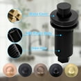 thumbnail image 2 of Akicon Air Switch Kit for Garbage Disposal, Sink Top/Counter Waste Disposal On/Off Switch Kit Brass Push Button, 2-1/2" Max Countertop Thickness-Matte Black, 2 of 4