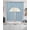 Blue, variant on Navy Blue Swag Valances for Windows, Modern Pure Navy Blue Rod Pocket Kitchen Curtain Light Filtering Short Topper Drape for Bathroom Cafe Bedroom Living Room Window Treatments, 56"Wx36"L