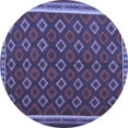 thumbnail image 1 of Ahgly Company Machine Washable Indoor Round Oriental Blue Traditional Area Rugs, 6' Round, 1 of 4