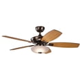 thumbnail image 5 of 330013MWH-Kichler Lighting-Canfield Pro - Ceiling Fan with Light Kit - with Traditional inspirations - 18.5 inches tall by 52 inches wide-Matte White, 5 of 7