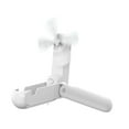 thumbnail image 1 of Ventilador Portátil de Mano Mini Ventilador de Mano Recargable Por USB con Linterna con Soporte para Teléfono Ventilador de Escritorio Ventilador de B Blanco, 1 of 9
