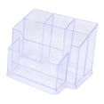 thumbnail image 2 of Multi Function Pen Holder, Office Learning Supplies Pen Holder Multifunctional Pen Holder Transparent Plastic Business Card Case Pen Insert, 2 of 7