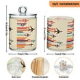 thumbnail image 5 of Yayeee 2 Pack Qtip Holder Dispenser for Bathroom with Lid Cotton Swab Canister, Flying Planes, 5 of 6