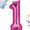 Multi, variant on Frozen 1st Birthday Party Supplies Olaf, Elsa and Anna Balloon Bouquet Decorations Pink #1