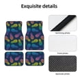 thumbnail image 4 of Zufioo Retro Bright Pineapple Print Car Floor Mats Four-piece Set, Car Interior Accessories - Corrosion-resistant, Non-Slip, Suitable for Cars, Trucks, Vans, 4 of 7