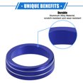 thumbnail image 3 of 2 Uds AC Climatizador Control Perilla Anillos Compatibles para Toyota, Azul, 3 of 8