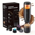 thumbnail image 2 of 17 Bar Portable Espresso Machine with Heating Function, Compatible with Nes/DG Capsules & Ground Coffee, Mini Coffee Maker for Car, Hiking, Office & Outdoor Use, 2 of 16